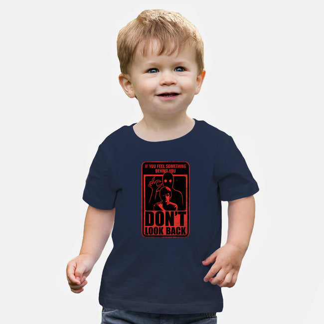 Horror Signs Creature Following-Baby-Basic-Tee-Studio Mootant
