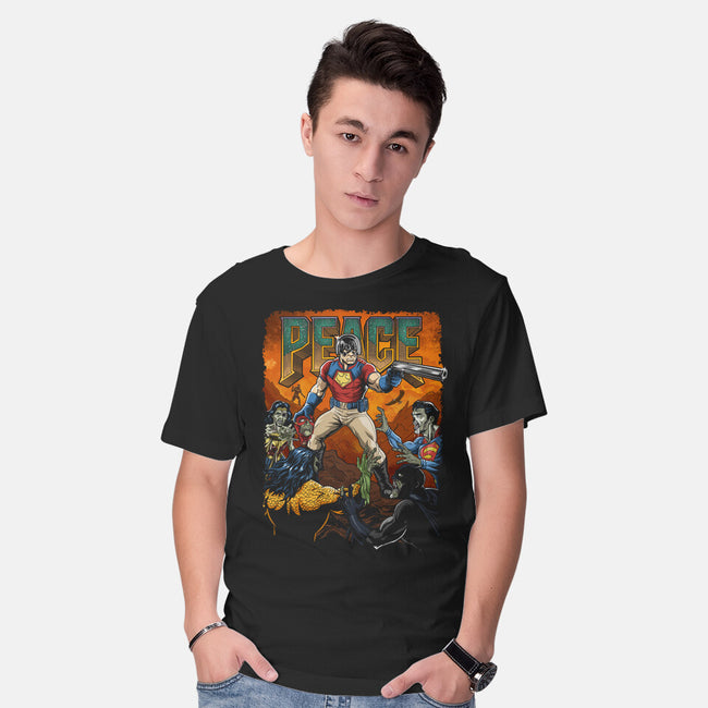 Peace On Snyderverse-Mens-Basic-Tee-Diego Oliver