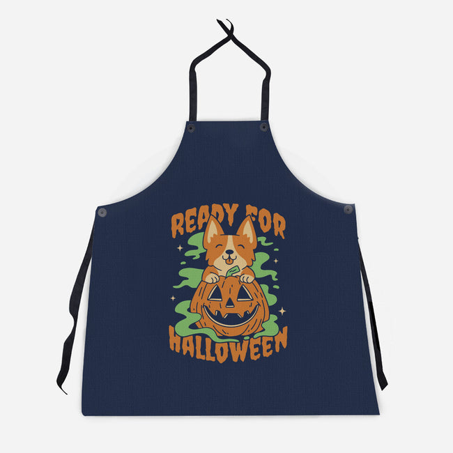 Ready For Halloween-Unisex-Kitchen-Apron-brunopires