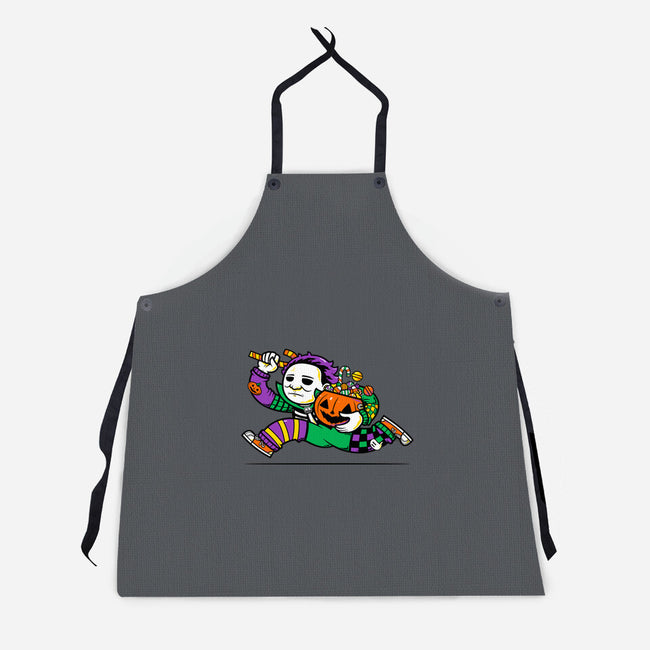 Halloween Candy Run-Unisex-Kitchen-Apron-krisren28
