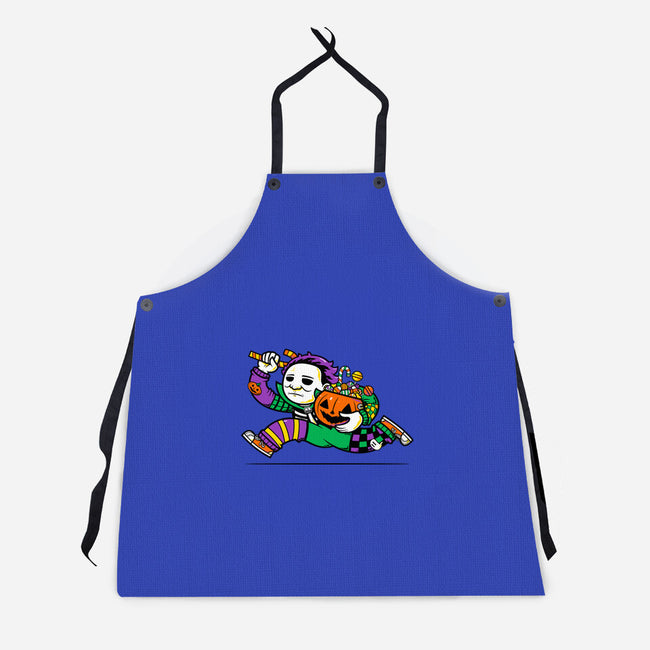 Halloween Candy Run-Unisex-Kitchen-Apron-krisren28