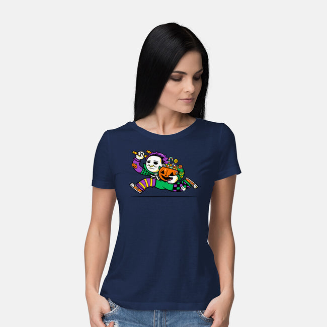 Halloween Candy Run-Womens-Basic-Tee-krisren28