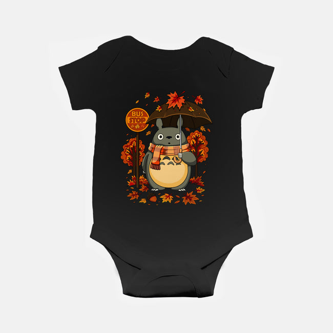 Autumn Bus Stop-Baby-Basic-Onesie-JamesQJO