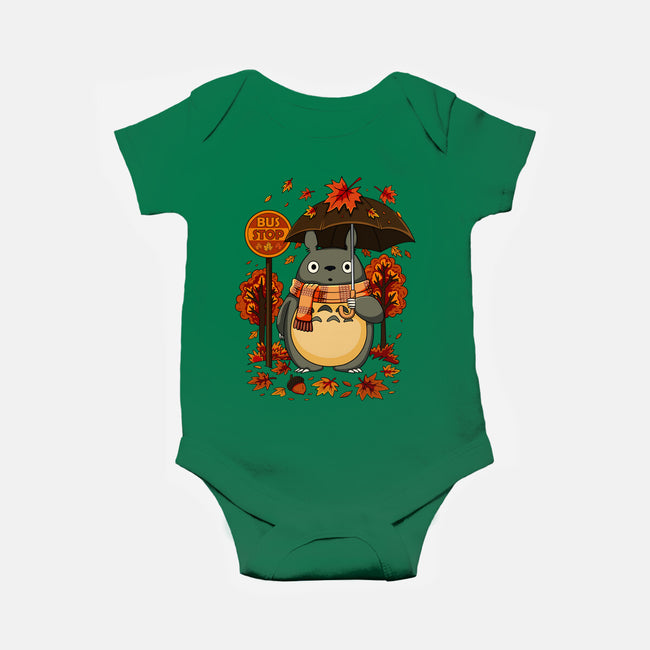 Autumn Bus Stop-Baby-Basic-Onesie-JamesQJO