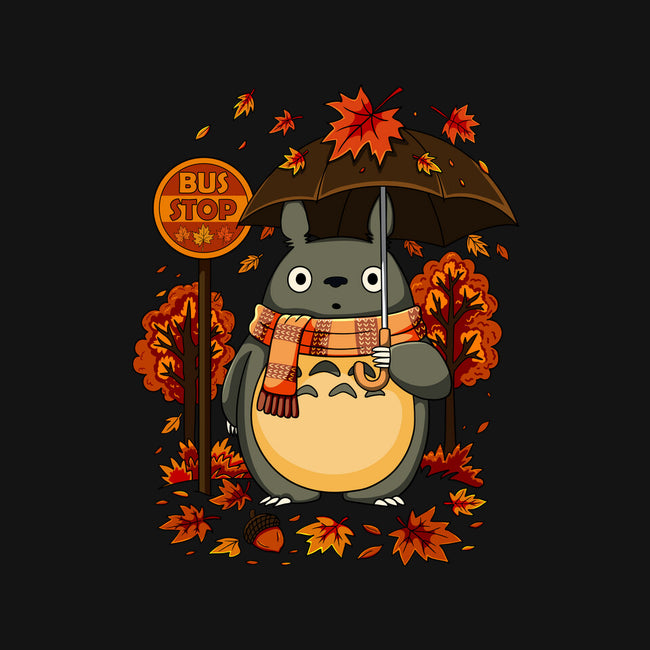 Autumn Bus Stop-None-Stretched-Canvas-JamesQJO