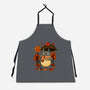 Autumn Bus Stop-Unisex-Kitchen-Apron-JamesQJO