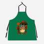 Autumn Bus Stop-Unisex-Kitchen-Apron-JamesQJO