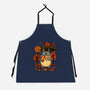 Autumn Bus Stop-Unisex-Kitchen-Apron-JamesQJO