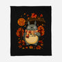 Autumn Bus Stop-None-Fleece-Blanket-JamesQJO