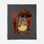 Autumn Bus Stop-None-Fleece-Blanket-JamesQJO