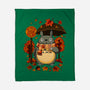 Autumn Bus Stop-None-Fleece-Blanket-JamesQJO