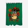 Autumn Bus Stop-None-Polyester-Shower Curtain-JamesQJO