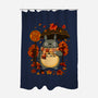 Autumn Bus Stop-None-Polyester-Shower Curtain-JamesQJO