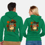 Autumn Bus Stop-Unisex-Zip-Up-Sweatshirt-JamesQJO