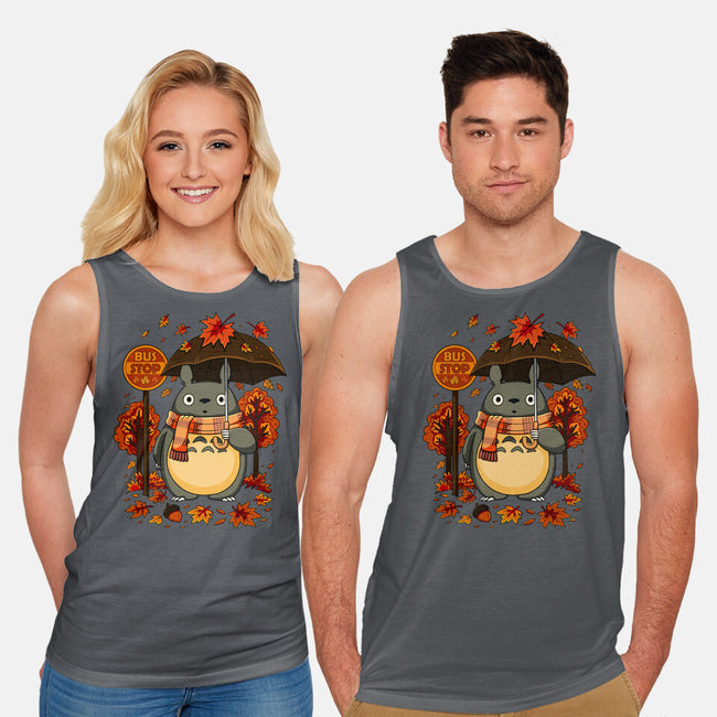 Autumn Bus Stop-Unisex-Basic-Tank-JamesQJO