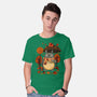 Autumn Bus Stop-Mens-Basic-Tee-JamesQJO
