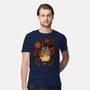 Autumn Bus Stop-Mens-Premium-Tee-JamesQJO