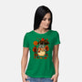 Autumn Bus Stop-Womens-Basic-Tee-JamesQJO