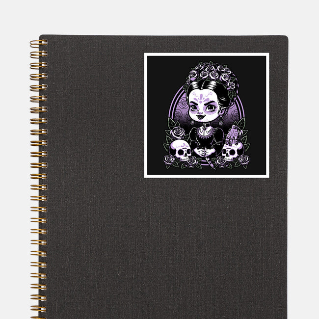 Gothic Muerte Girl-None-Glossy-Sticker-Studio Mootant