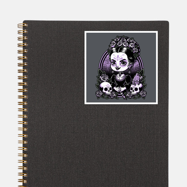 Gothic Muerte Girl-None-Glossy-Sticker-Studio Mootant