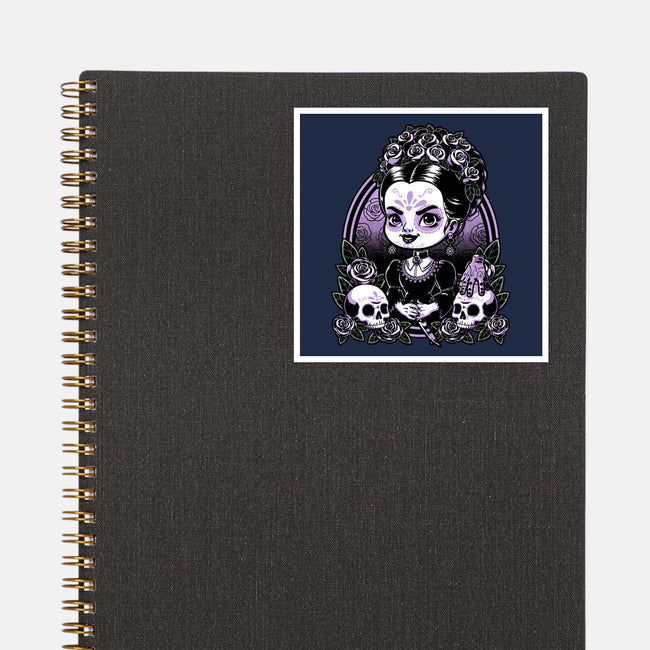 Gothic Muerte Girl-None-Glossy-Sticker-Studio Mootant
