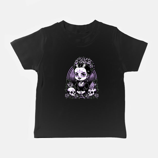 Gothic Muerte Girl-Baby-Basic-Tee-Studio Mootant