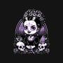Gothic Muerte Girl-None-Fleece-Blanket-Studio Mootant