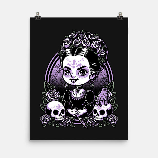 Gothic Muerte Girl-None-Matte-Poster-Studio Mootant