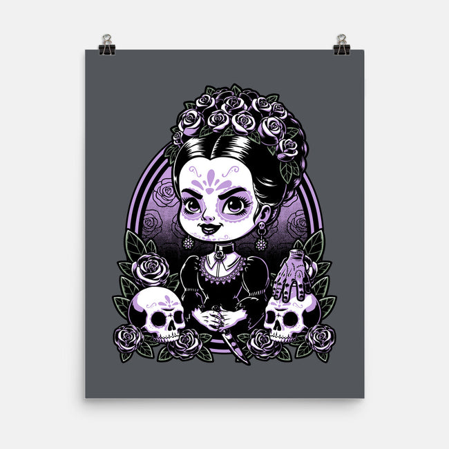 Gothic Muerte Girl-None-Matte-Poster-Studio Mootant