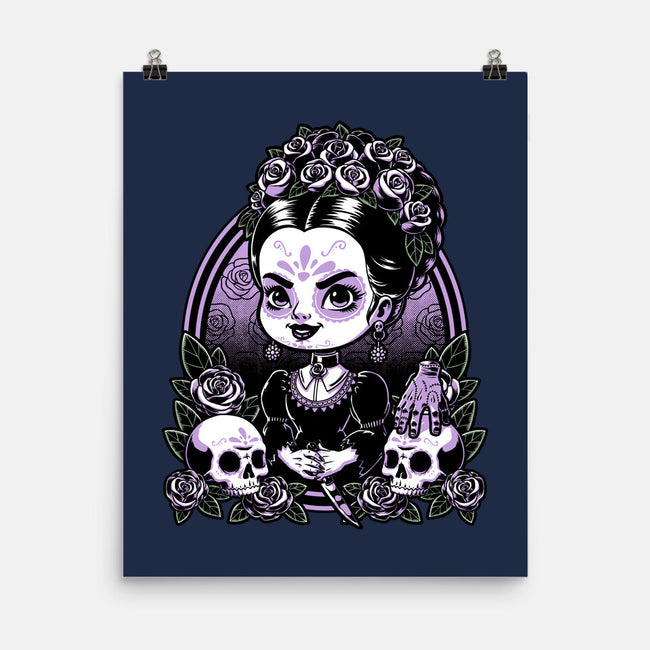 Gothic Muerte Girl-None-Matte-Poster-Studio Mootant