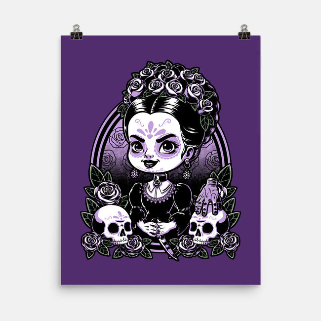 Gothic Muerte Girl-None-Matte-Poster-Studio Mootant