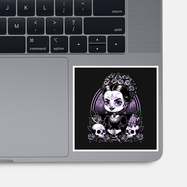 Gothic Muerte Girl-None-Glossy-Sticker-Studio Mootant