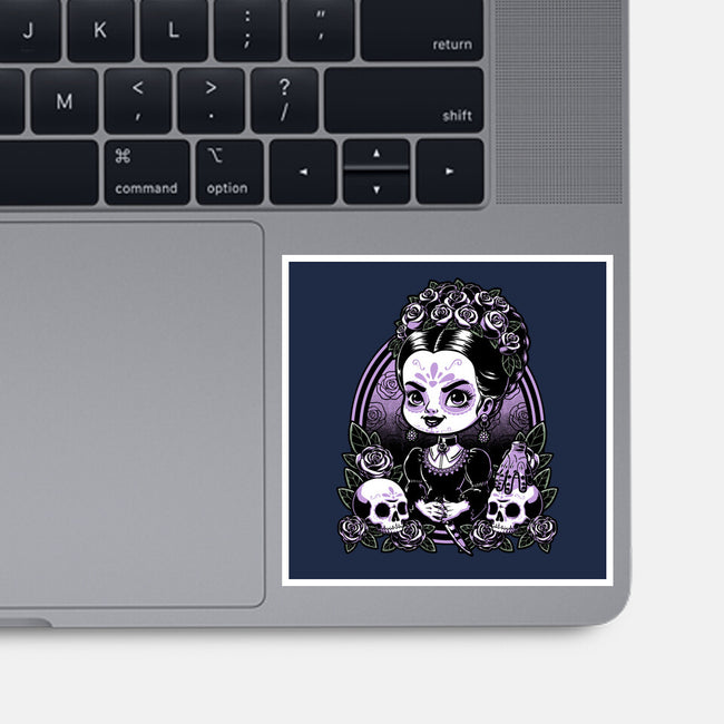 Gothic Muerte Girl-None-Glossy-Sticker-Studio Mootant