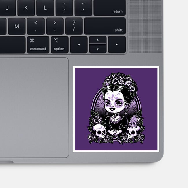 Gothic Muerte Girl-None-Glossy-Sticker-Studio Mootant