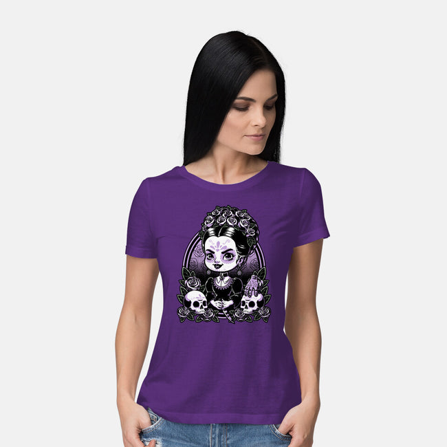 Gothic Muerte Girl-Womens-Basic-Tee-Studio Mootant