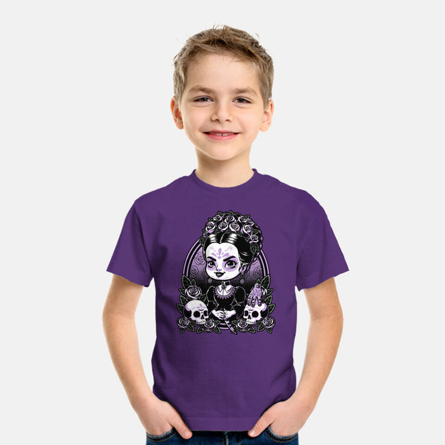Gothic Muerte Girl-Youth-Basic-Tee-Studio Mootant