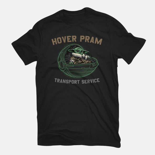 Hover Pram Transport Service-Womens-Basic-Tee-glitchygorilla