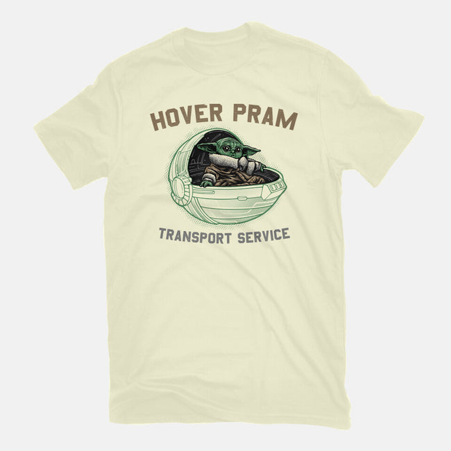 Hover Pram Transport Service-Mens-Basic-Tee-glitchygorilla