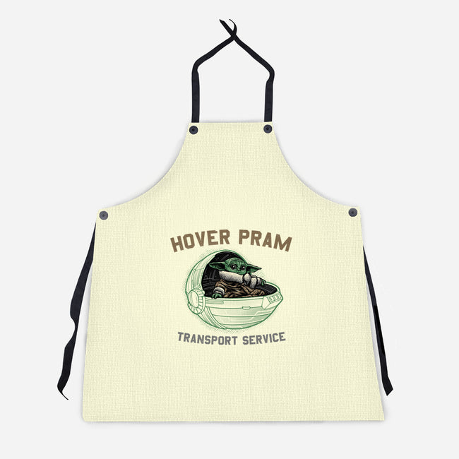 Hover Pram Transport Service-Unisex-Kitchen-Apron-glitchygorilla