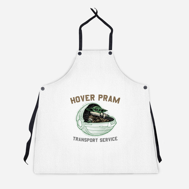 Hover Pram Transport Service-Unisex-Kitchen-Apron-glitchygorilla