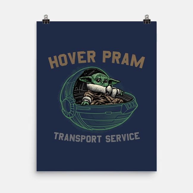 Hover Pram Transport Service-None-Matte-Poster-glitchygorilla