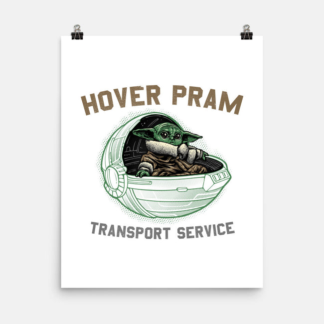 Hover Pram Transport Service-None-Matte-Poster-glitchygorilla