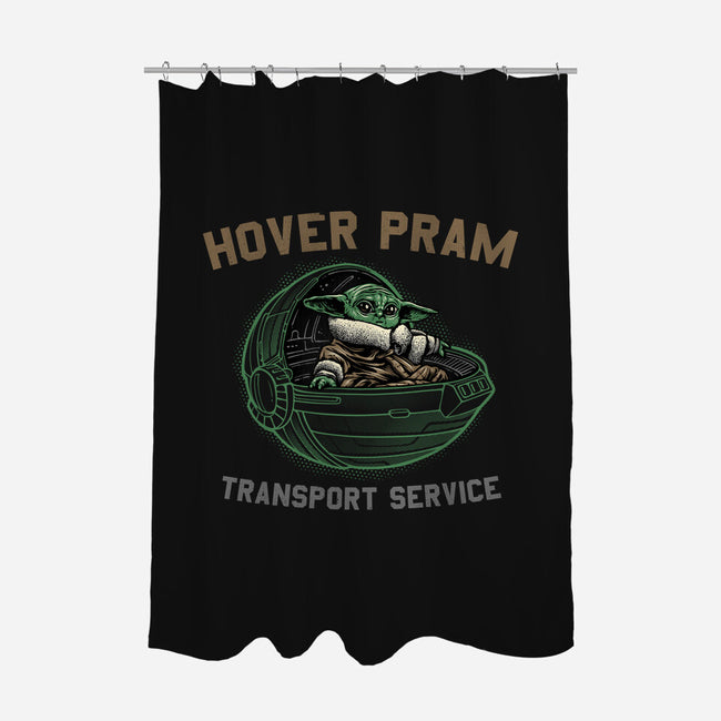 Hover Pram Transport Service-None-Polyester-Shower Curtain-glitchygorilla