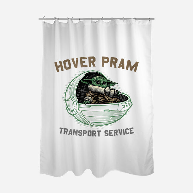 Hover Pram Transport Service-None-Polyester-Shower Curtain-glitchygorilla