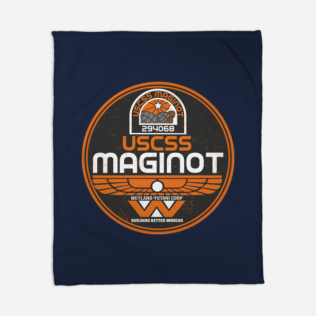 USCSS Maginot Logo-None-Fleece-Blanket-CarloJ1956