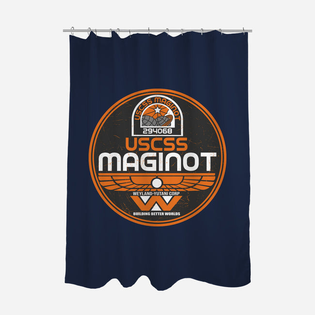 USCSS Maginot Logo-None-Polyester-Shower Curtain-CarloJ1956