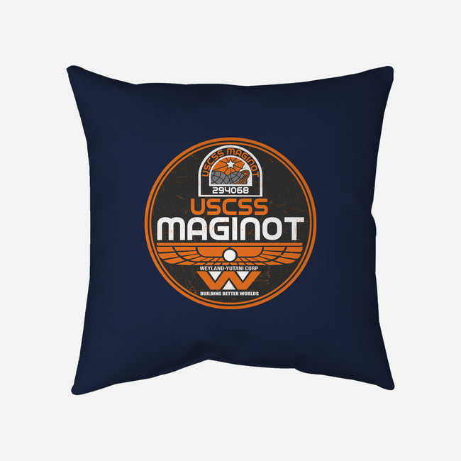 USCSS Maginot Logo-None-Removable Cover w Insert-Throw Pillow-CarloJ1956