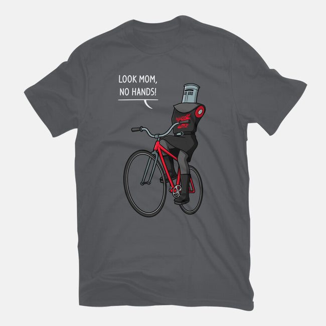 Look Mom No Hands-Mens-Basic-Tee-jasesa