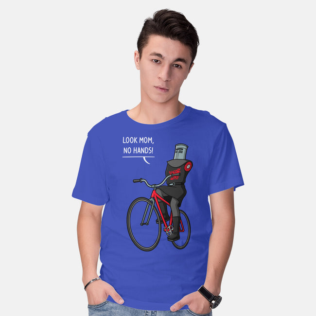 Look Mom No Hands-Mens-Basic-Tee-jasesa