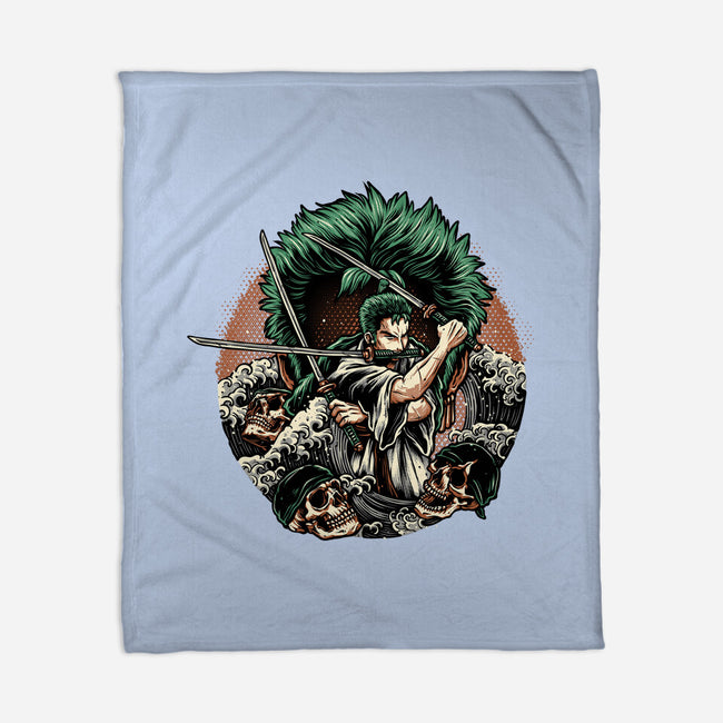 Three Sword Hunter-None-Fleece-Blanket-glitchygorilla